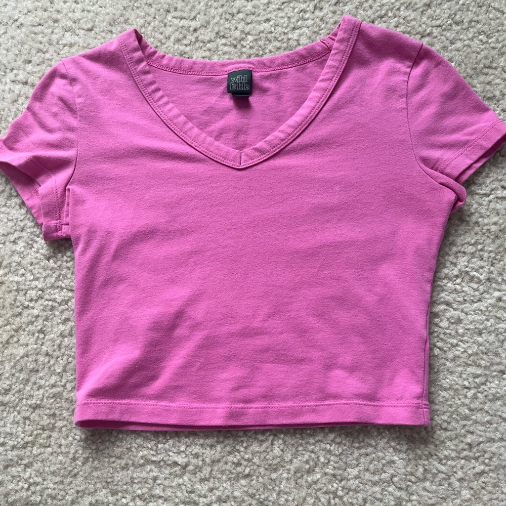 Pink Crop Top